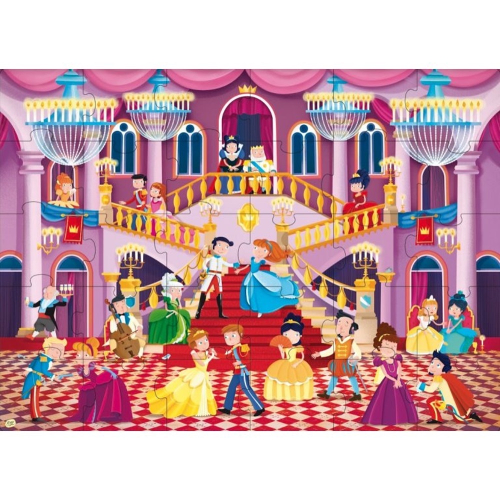 NEW Sassi - Princess Ball Book and Giant Puzzle Set, 30 pcs for 3+ - Picture 2 of 10